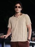 Swirl-Jacquard Polo T-Shirt