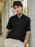 Duo-Striped Relaxed Polo T-Shirt