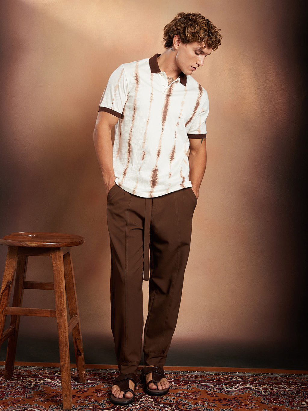 Tie-Dye Tactile Polo T-Shirt