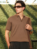 Furrow-Tactile Polo T-Shirt