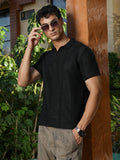 Marquise-Panel Jacquard Polo T-Shirt