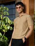 Marquise-Panel Jacquard Polo T-Shirt