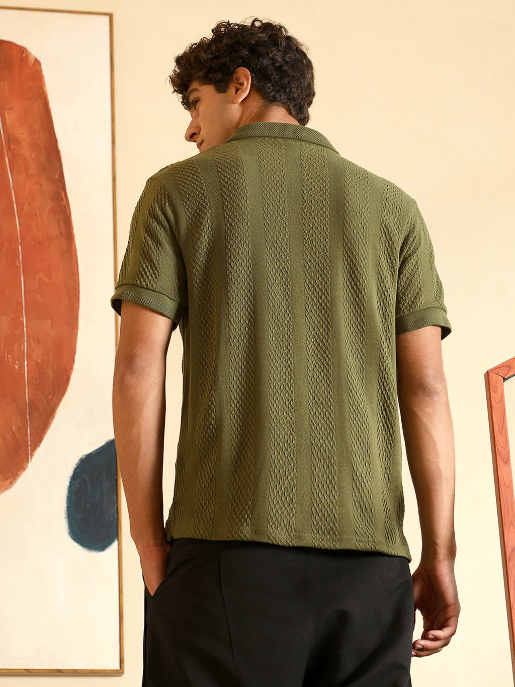 Bi-Panel Polo T-Shirt