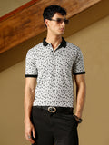 Shadowed-Polka Polo T-Shirt