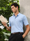 Seamless Gradient-Texture Polo T-Shirt