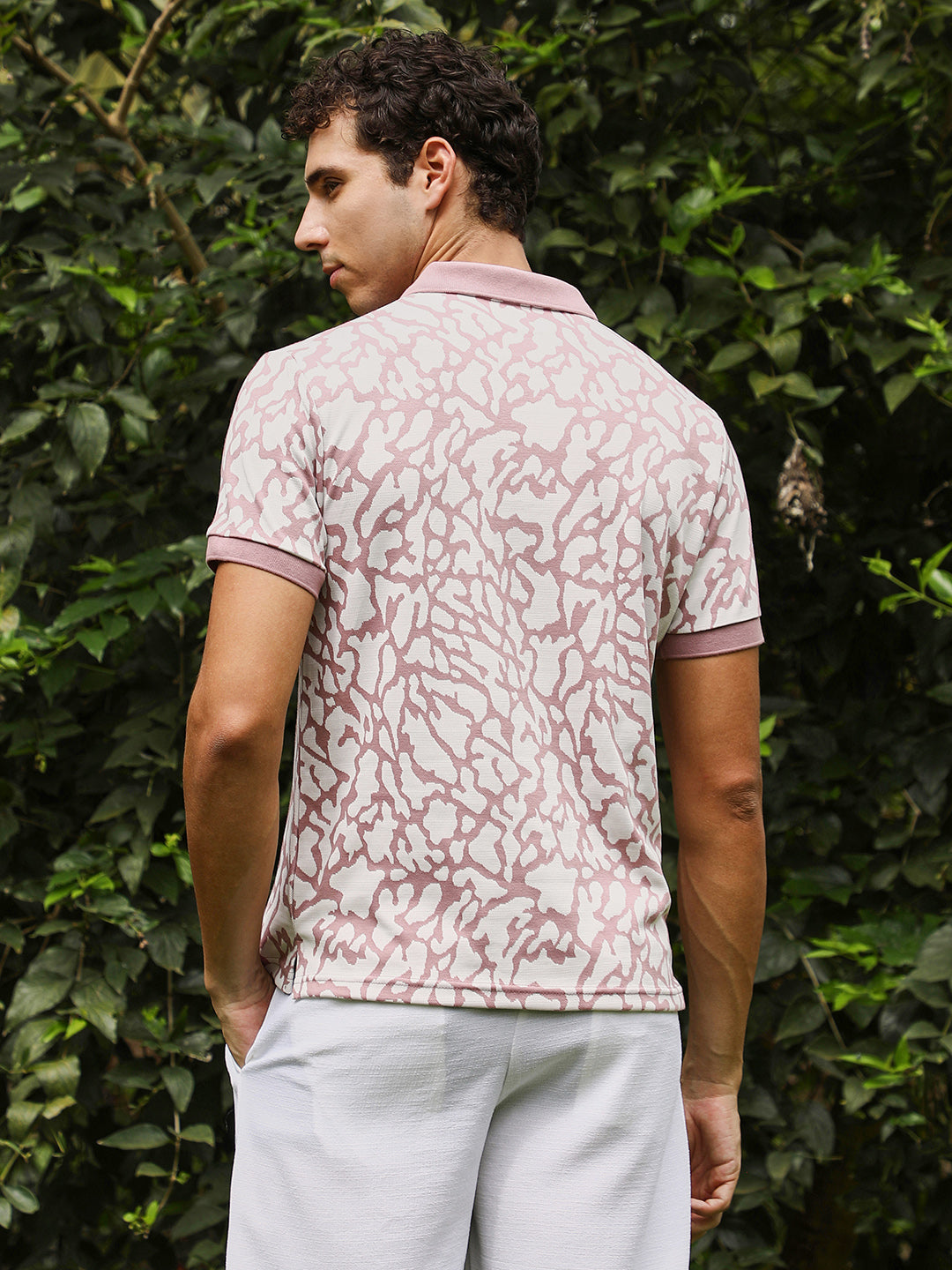 Blob-Jacquard Polo T-Shirt