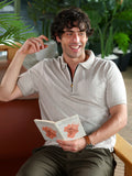 Chalk-Striped Polo T-Shirt