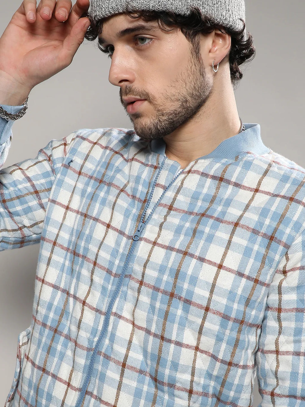 Tartan Plaid Bomber Jacket