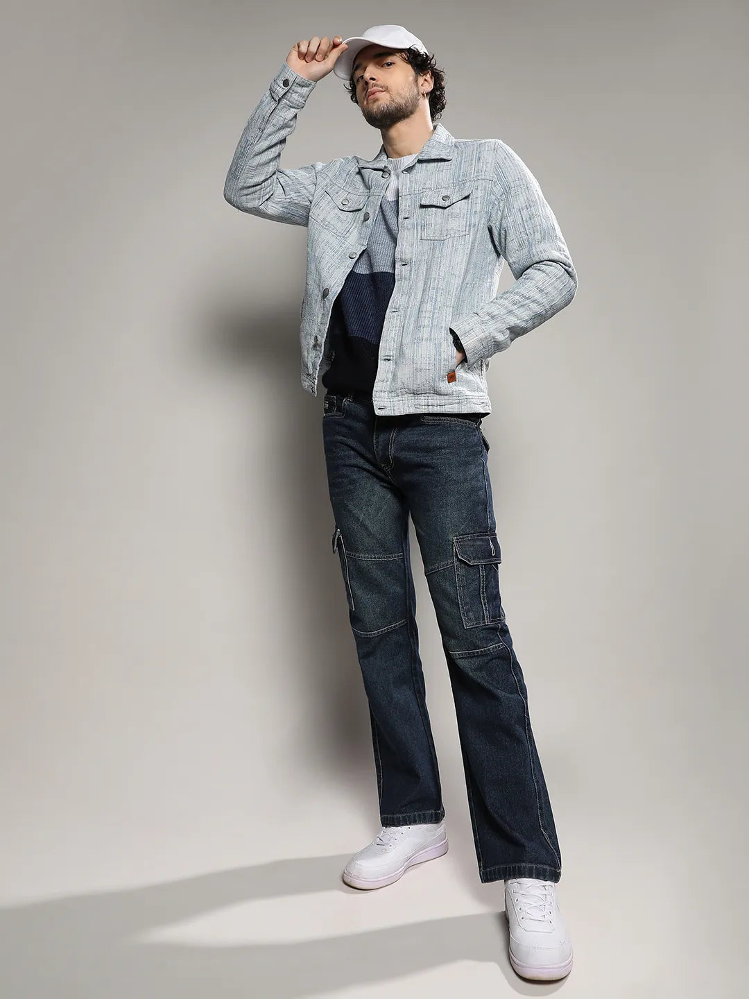 Heavily Washed Denim Jacket