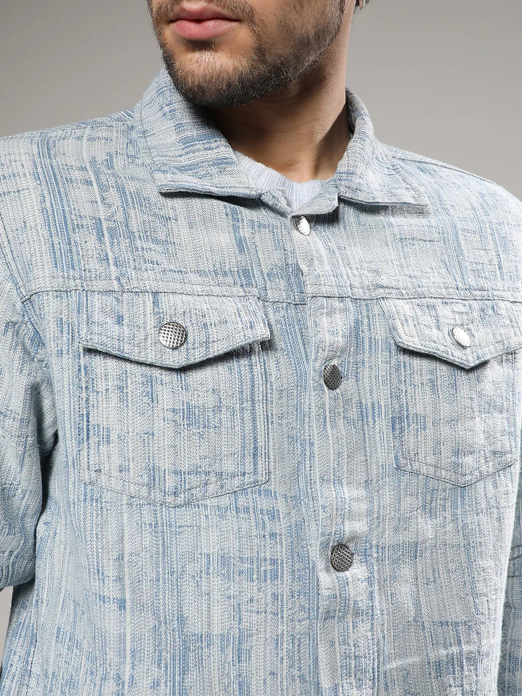 Heavily Washed Denim Jacket