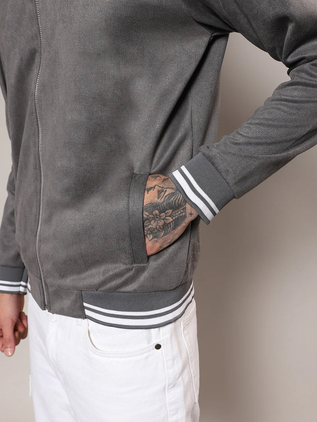 Zip-Front Baseball Jacket