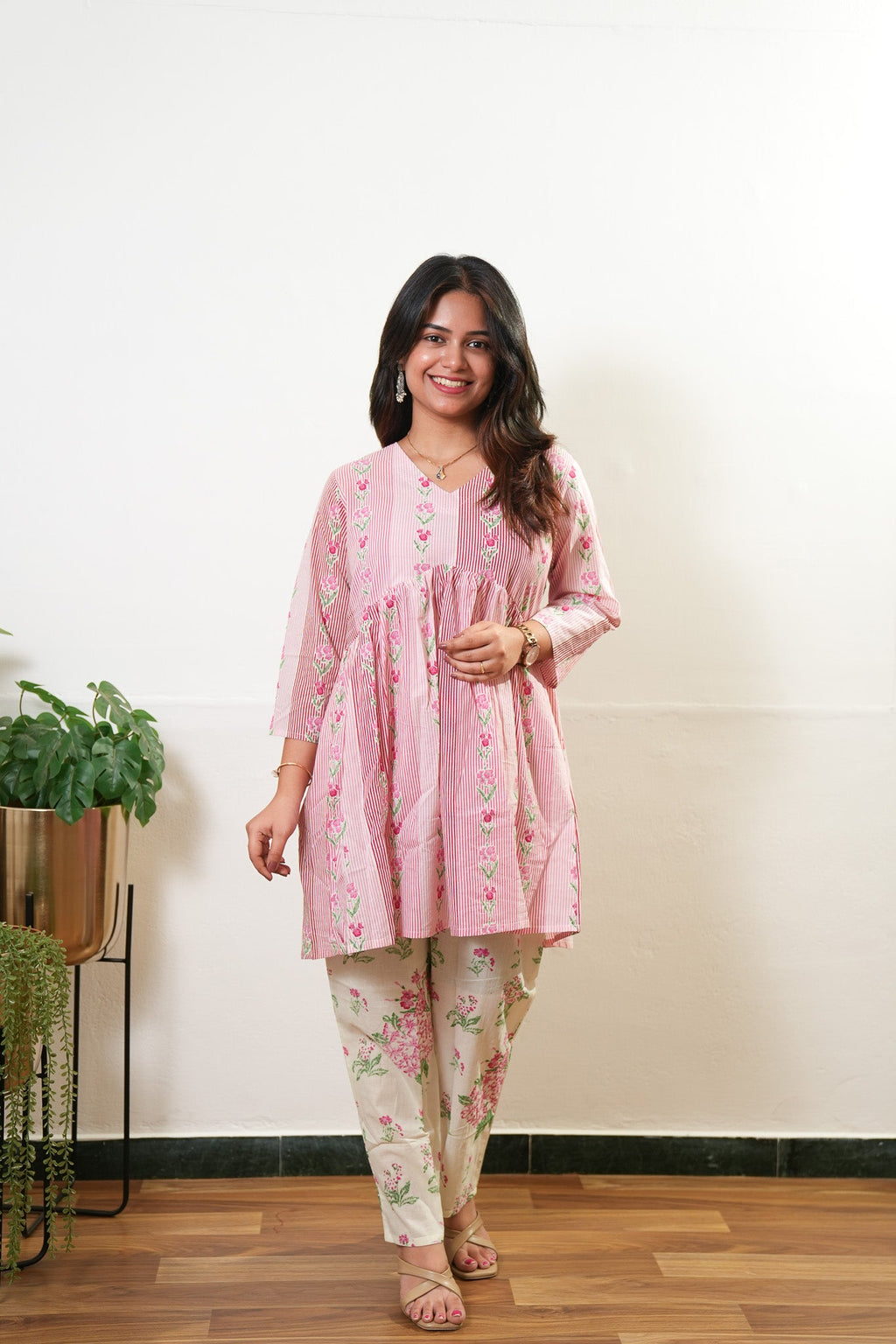 Pink stripes cotton Comfies