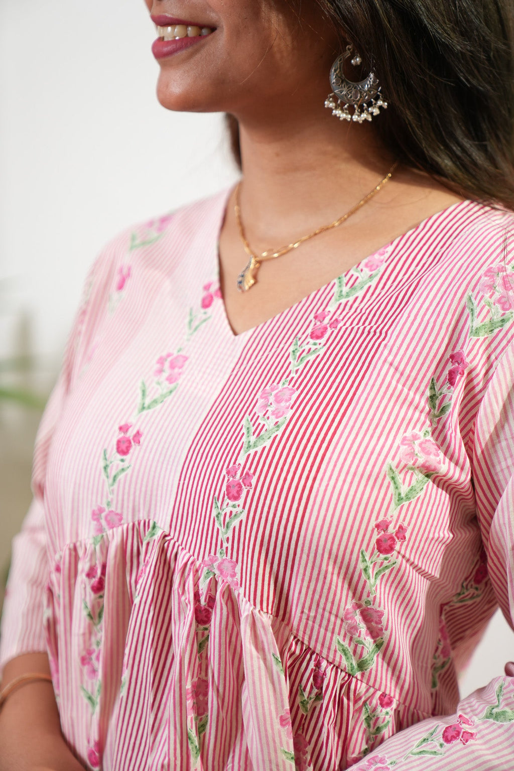 Pink stripes cotton Comfies