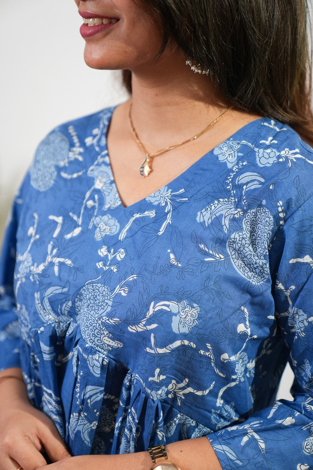Royal blue cotton comfies