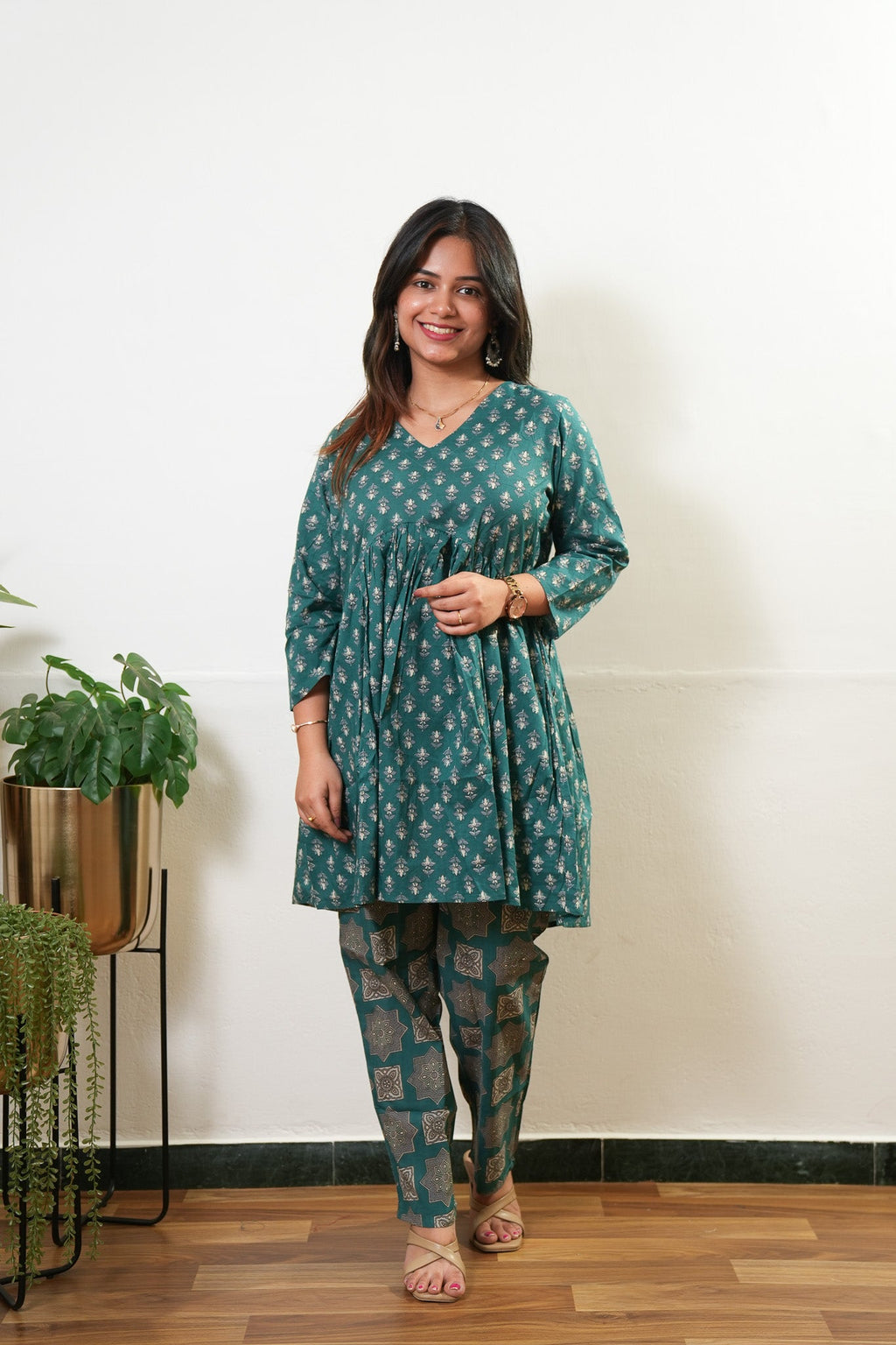 Emerald cotton comfies