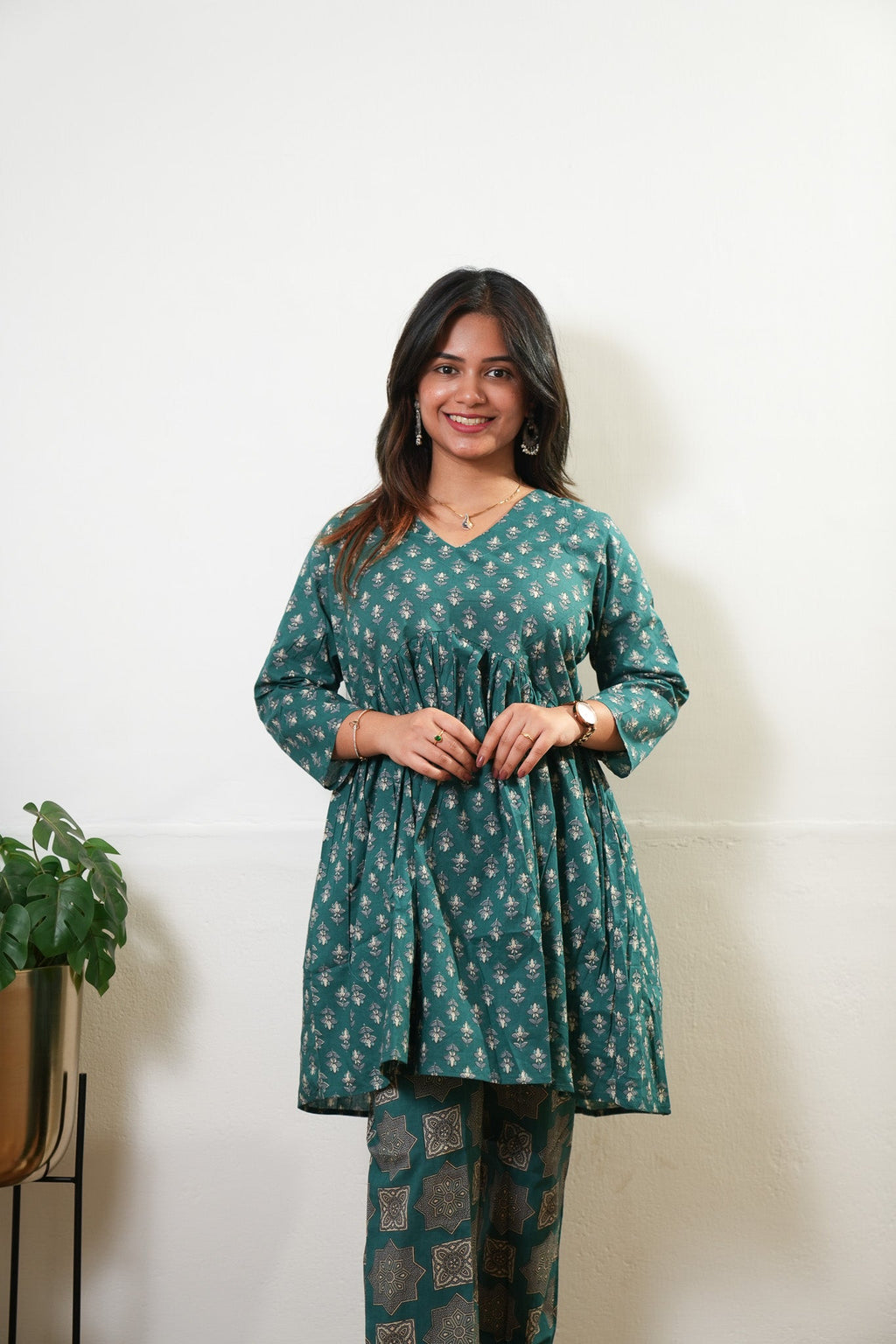 Emerald cotton comfies