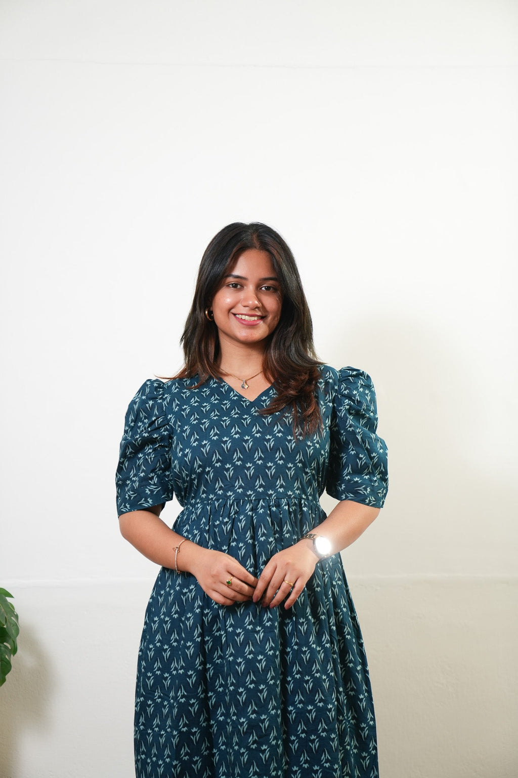 Maldives cotton midi dress