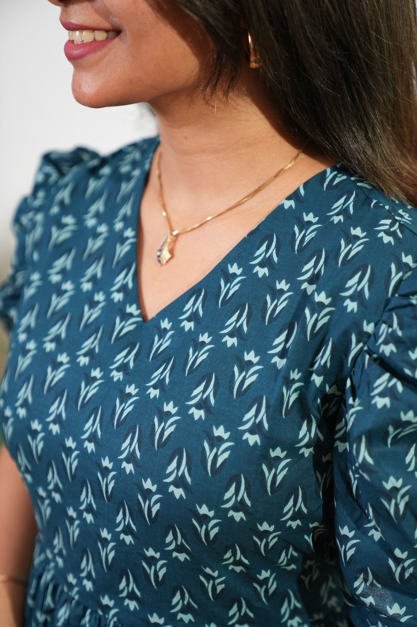 Maldives cotton midi dress