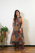 Multicoloured cotton co-ords set (attached sleeves)