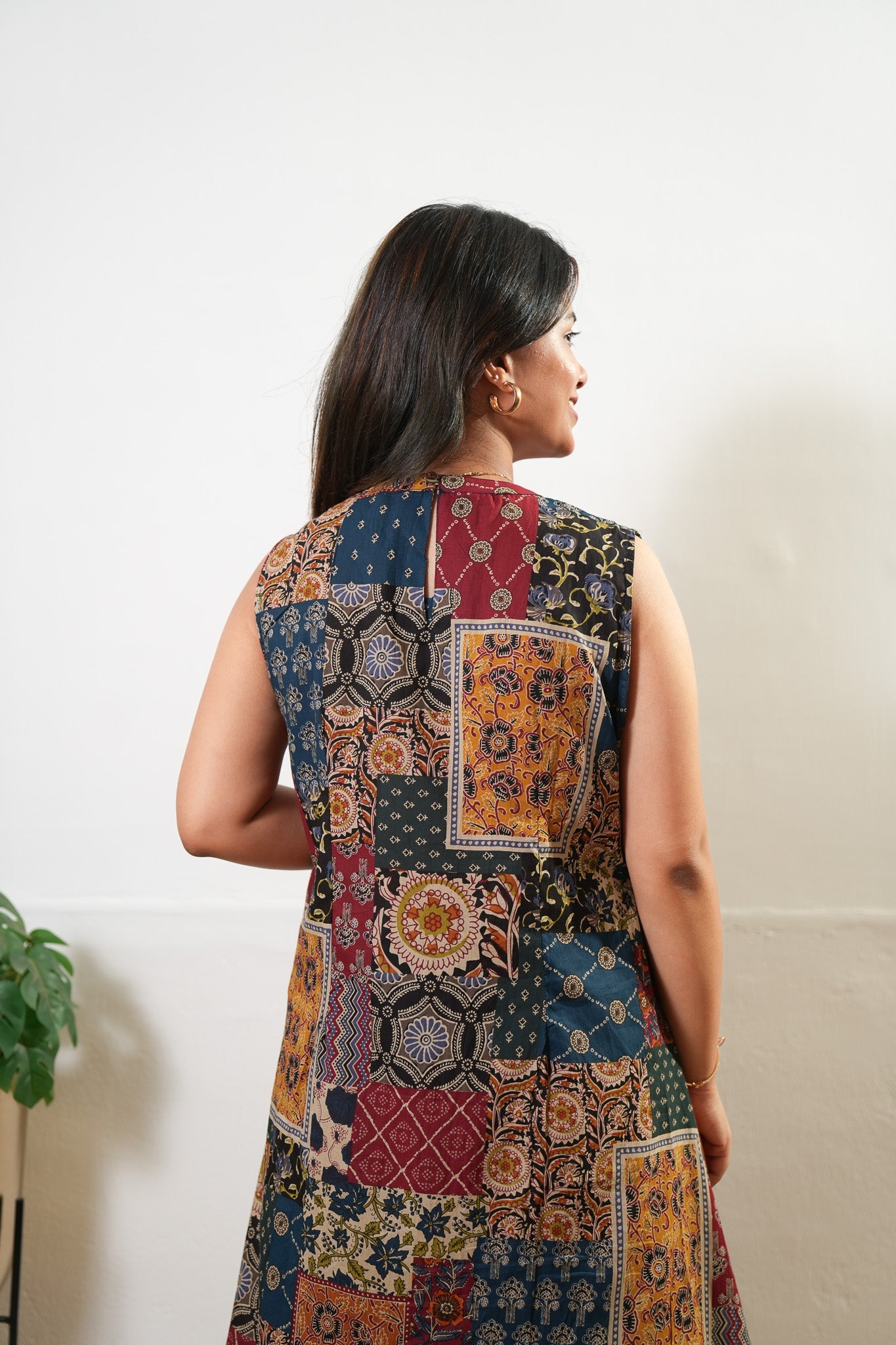 Multicoloured cotton co-ords set (attached sleeves)