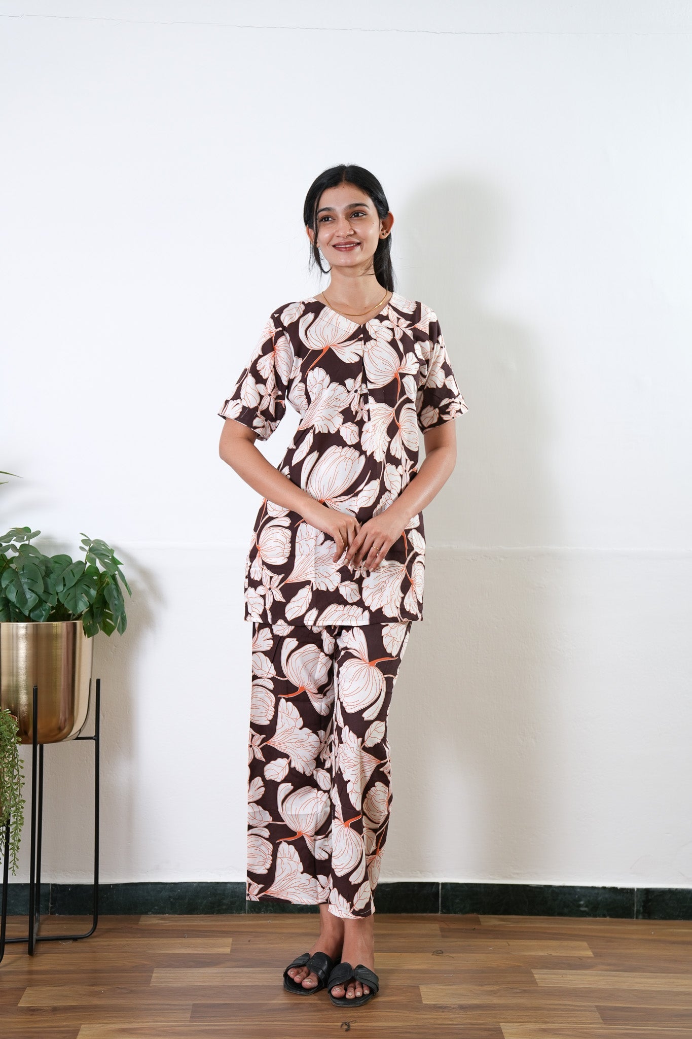 Cherry blossom cotton lounge sleep wear