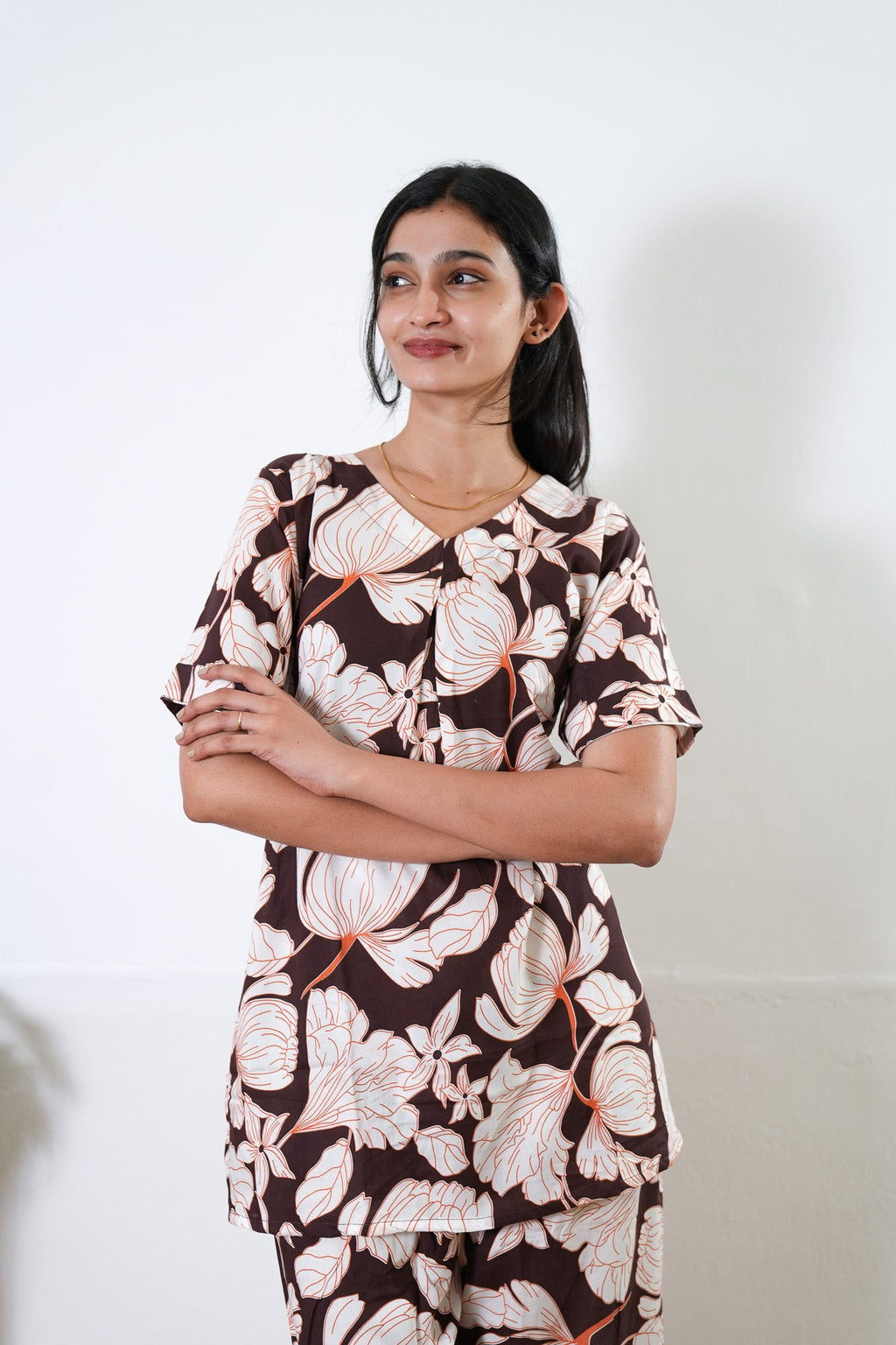 Cherry blossom cotton lounge sleep wear