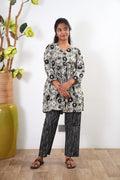 Grey and black cotton comfies