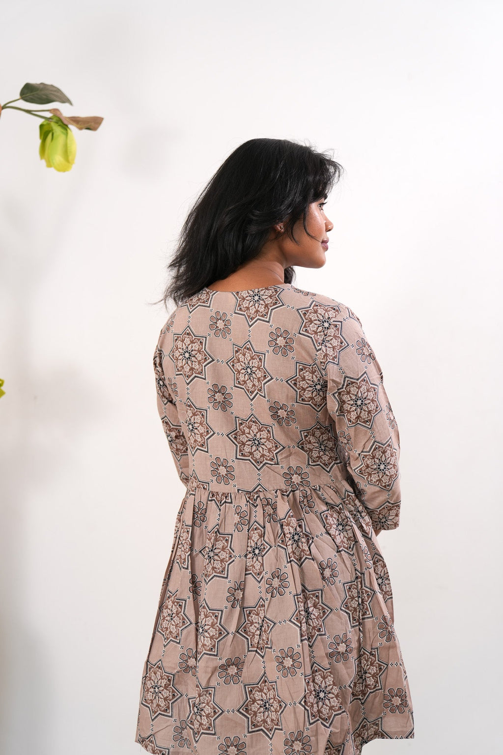 Beige cotton comfies