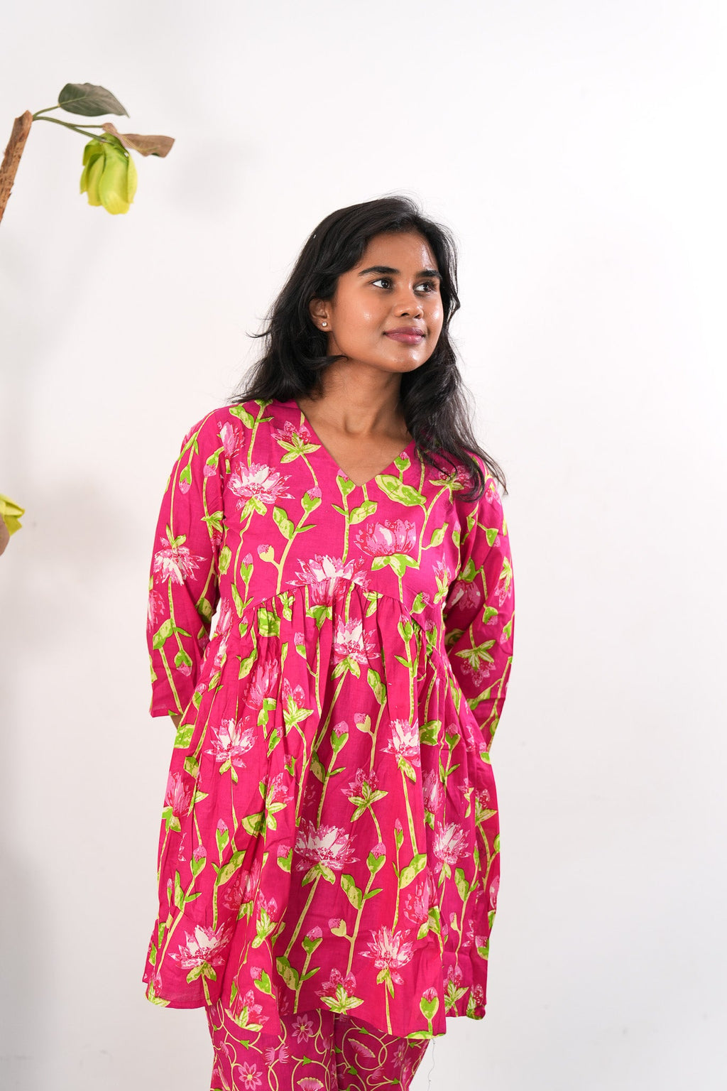 Rani pink tulips cotton comfies