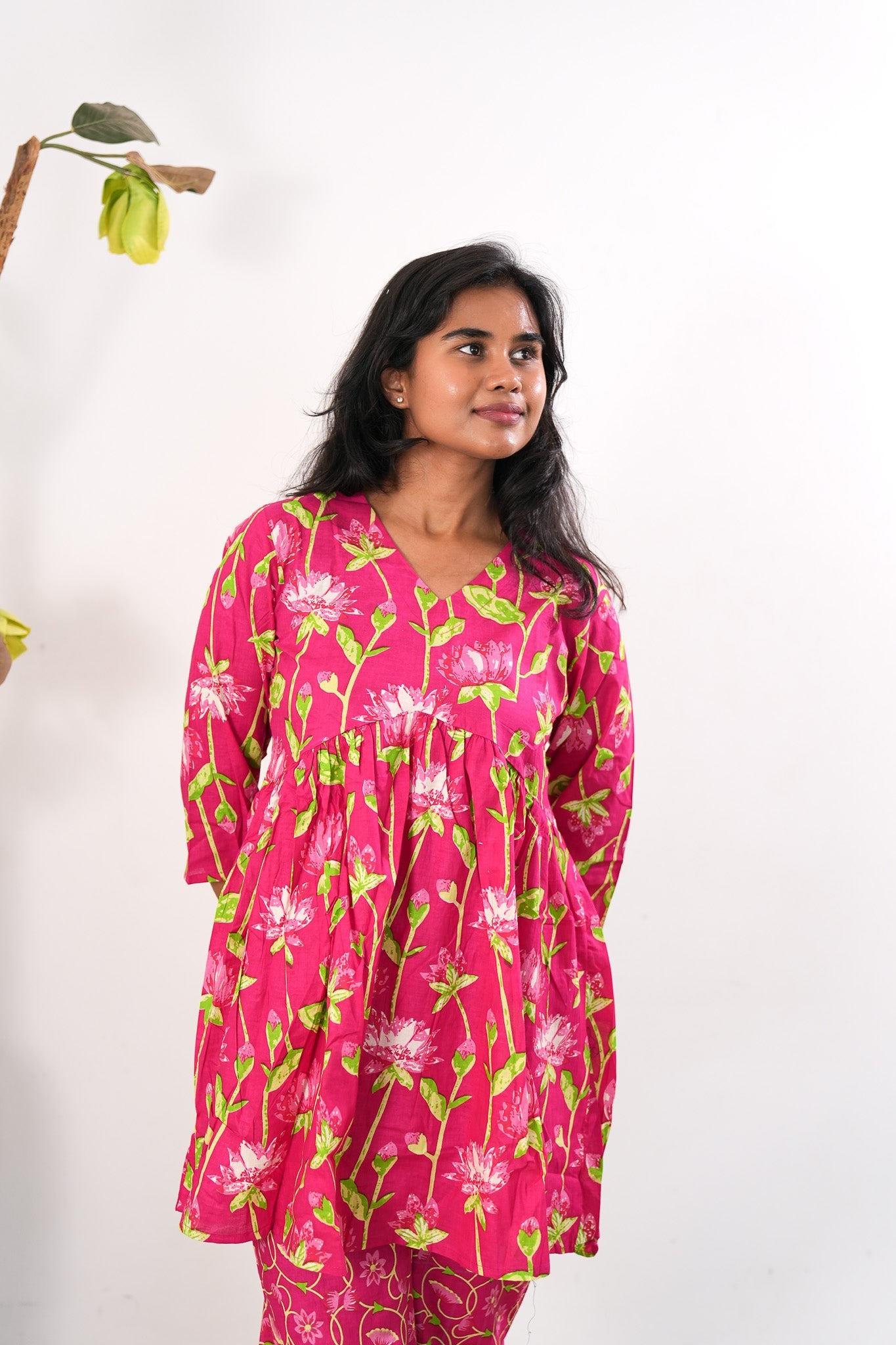 Rani pink tulips cotton comfies