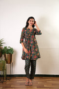 Forest green maternity nursing cotton comfies