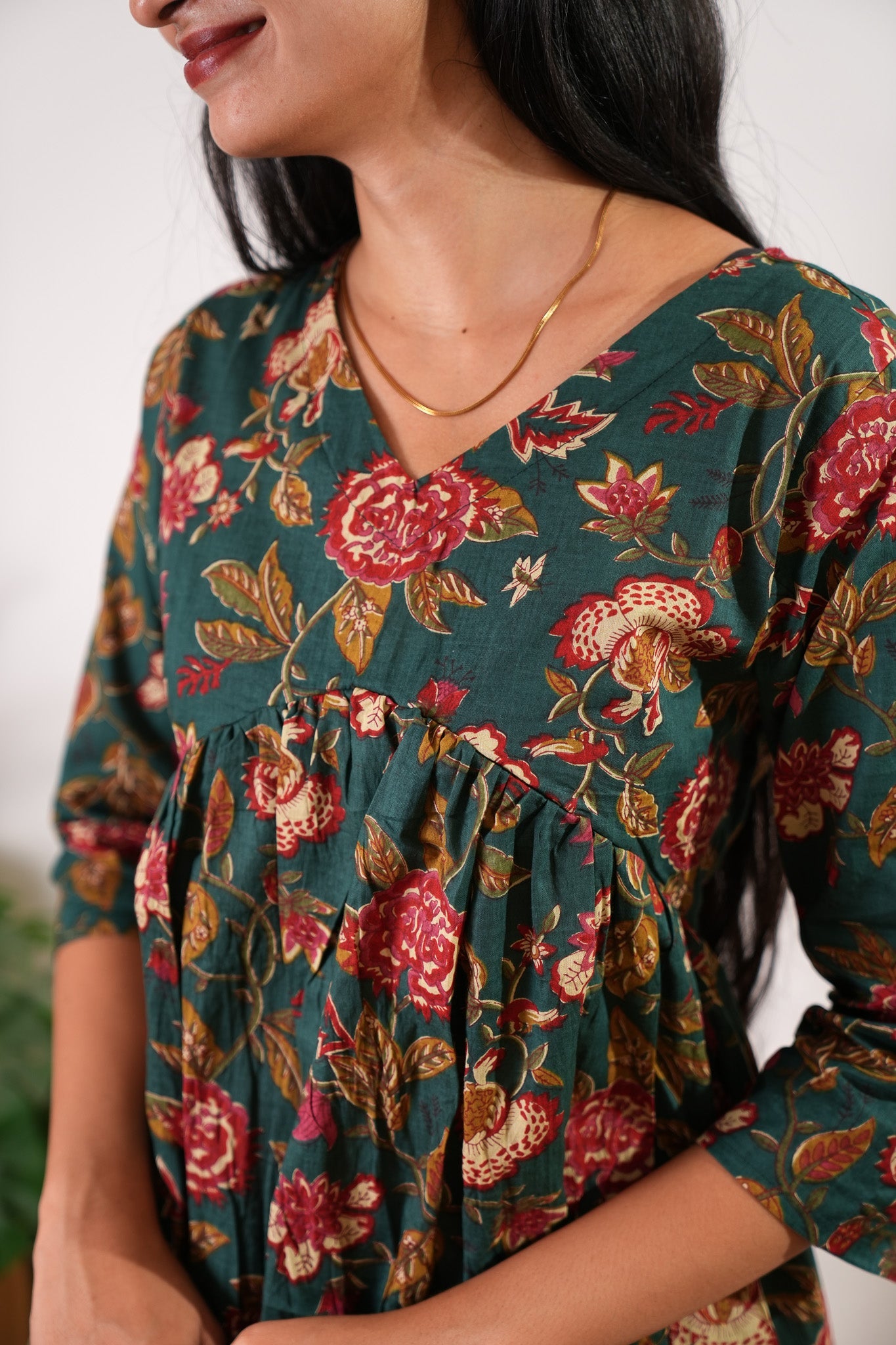 Forest green maternity nursing cotton comfies