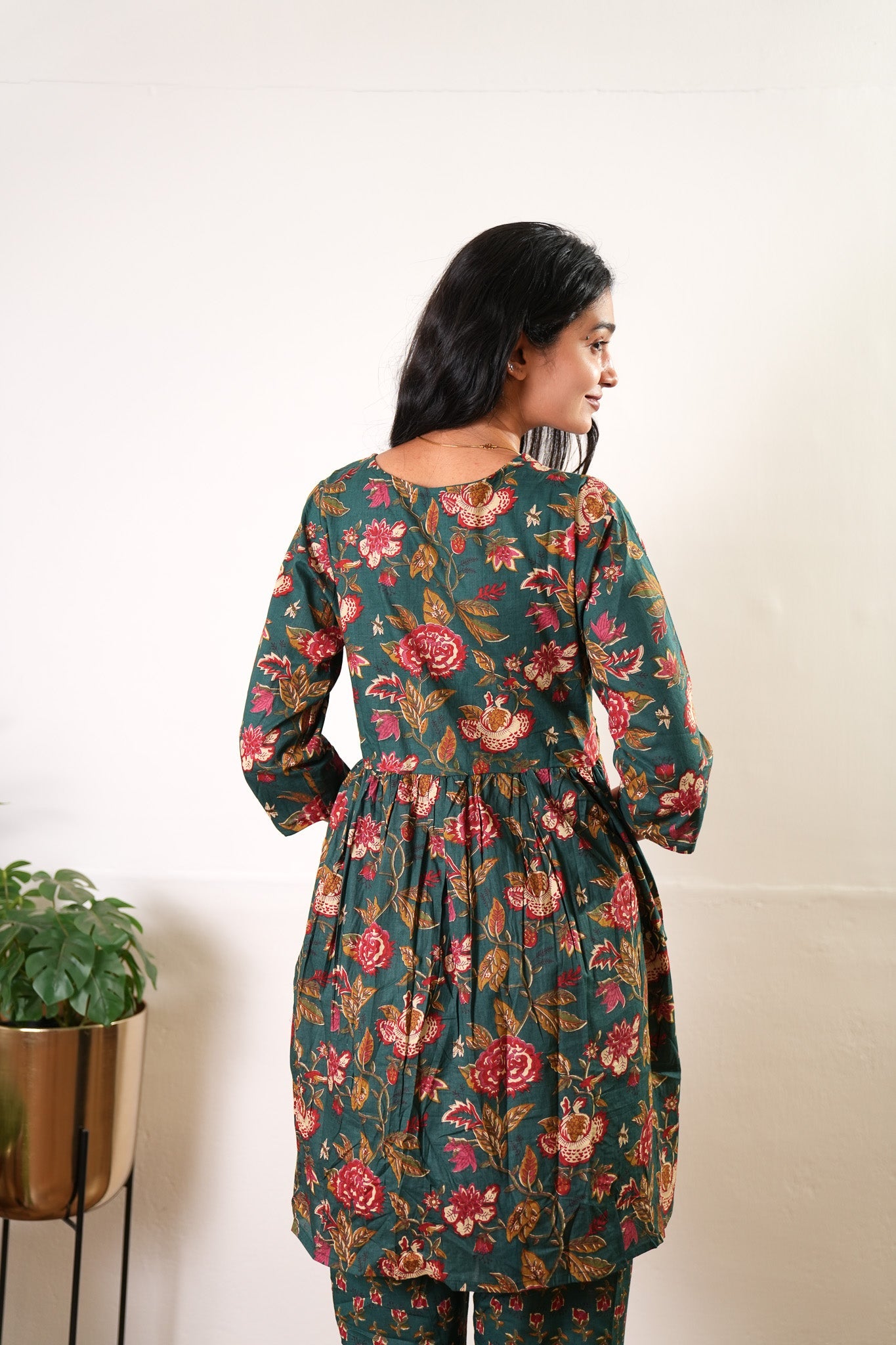 Forest green maternity nursing cotton comfies