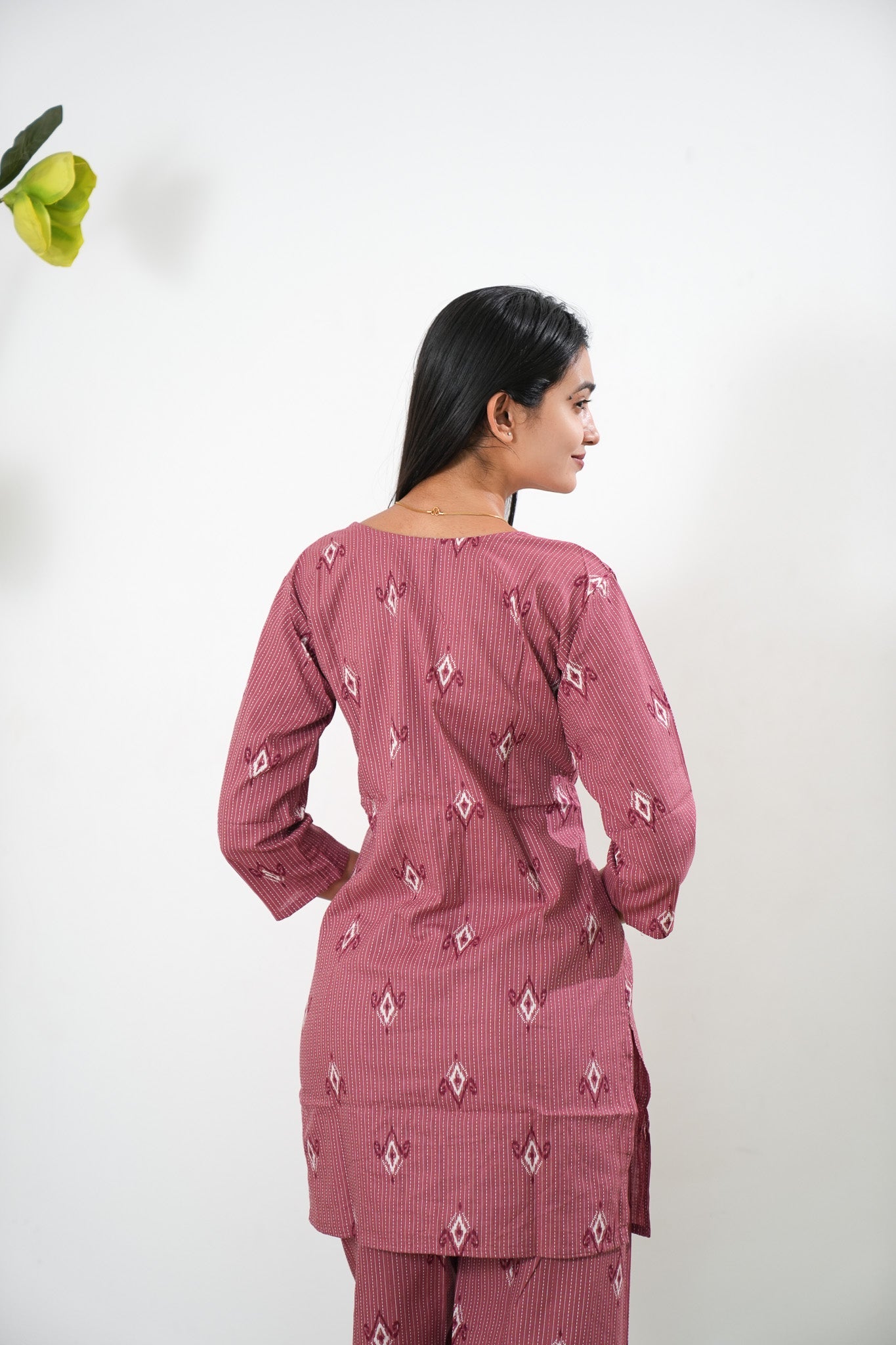 Mauve katha co-ord set