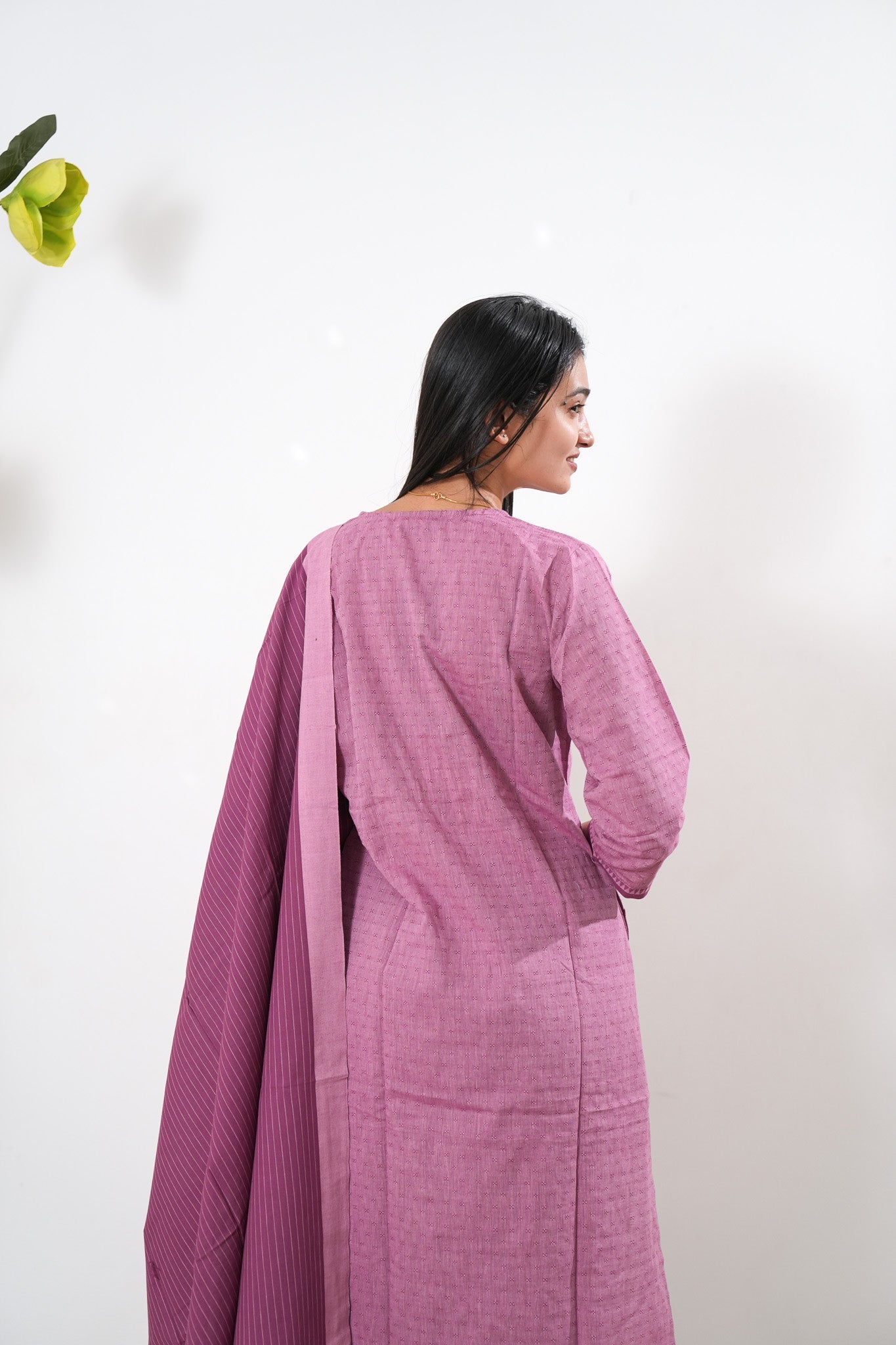 Lilac mul cotton suit set