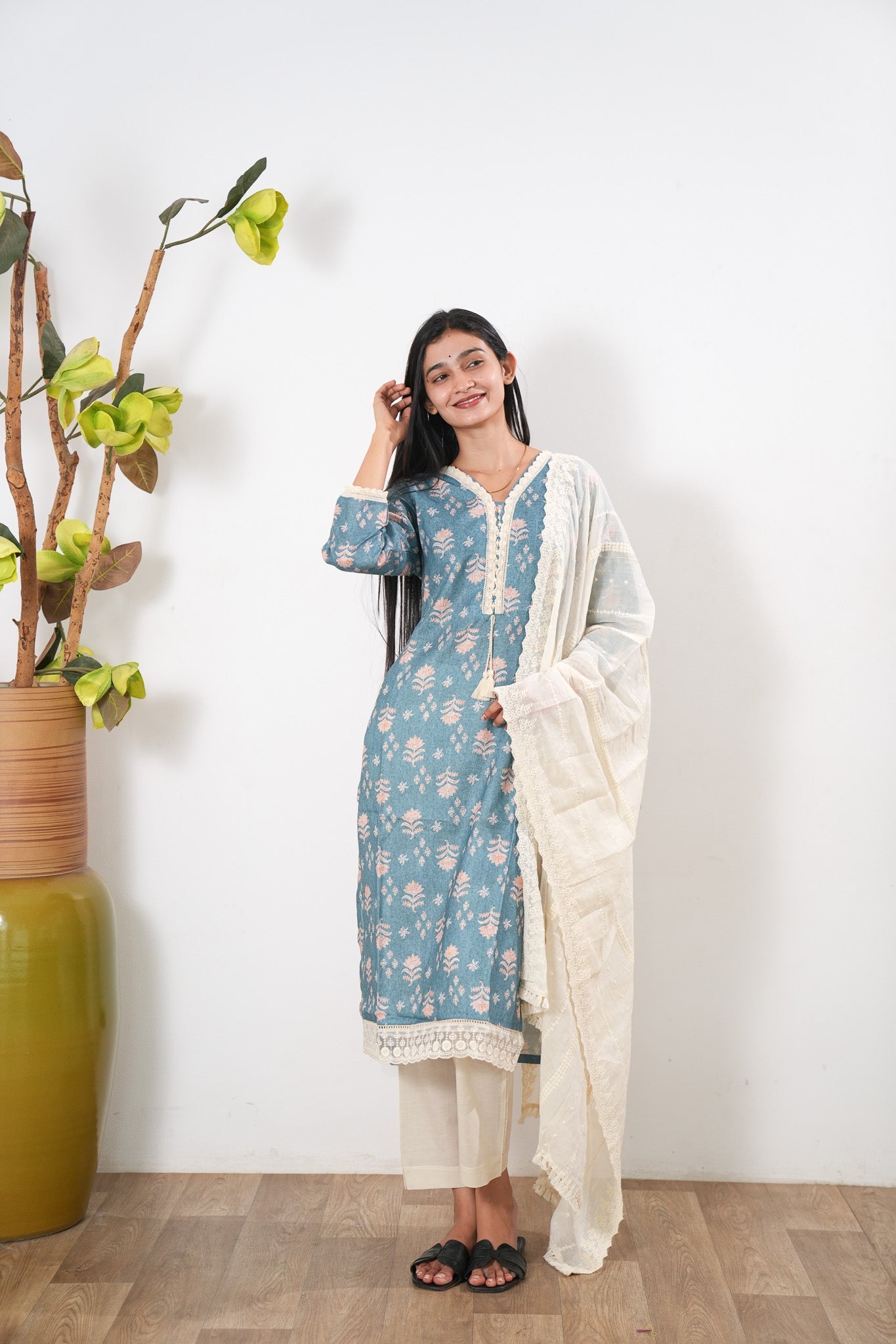 Cloud linen cotton suit set
