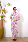 Flora pure cotton night suit