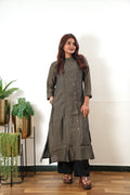 Brown muslin kurta
