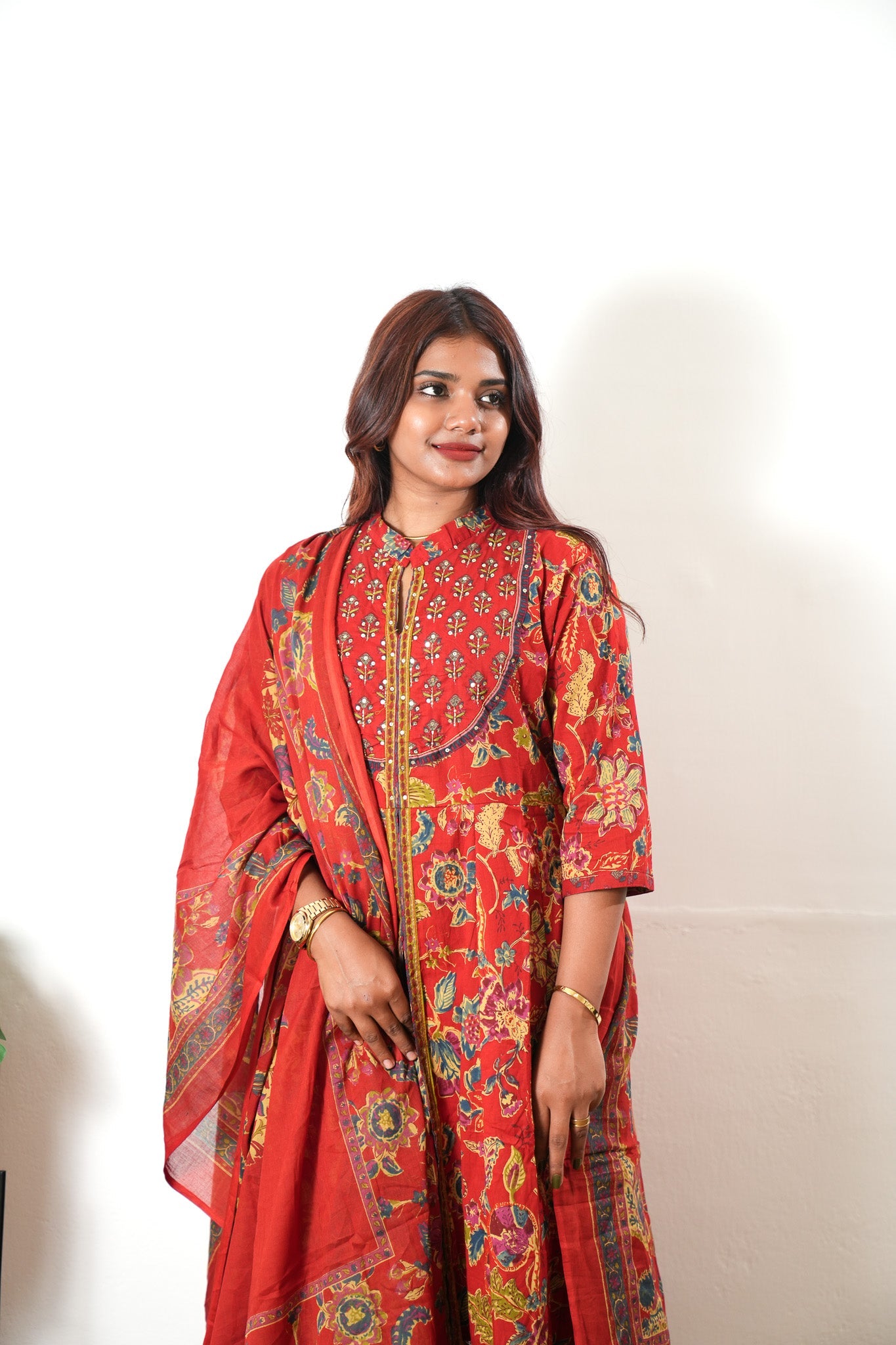Sindoor cotton suit set