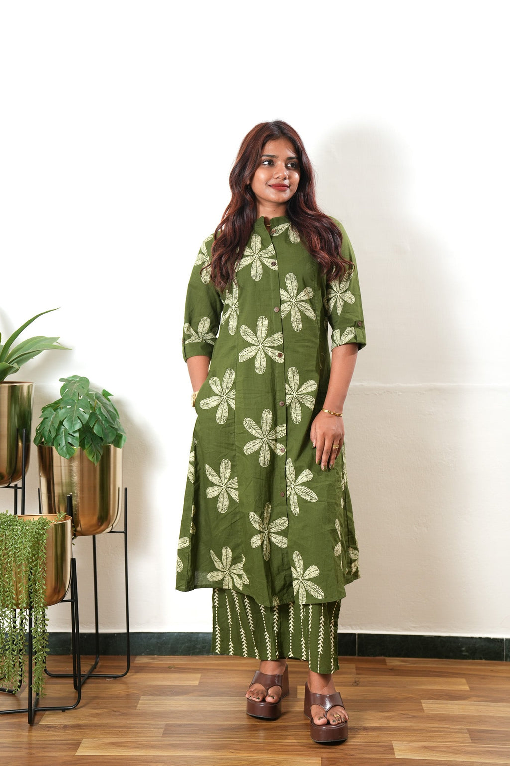 Basil cotton co-ords set