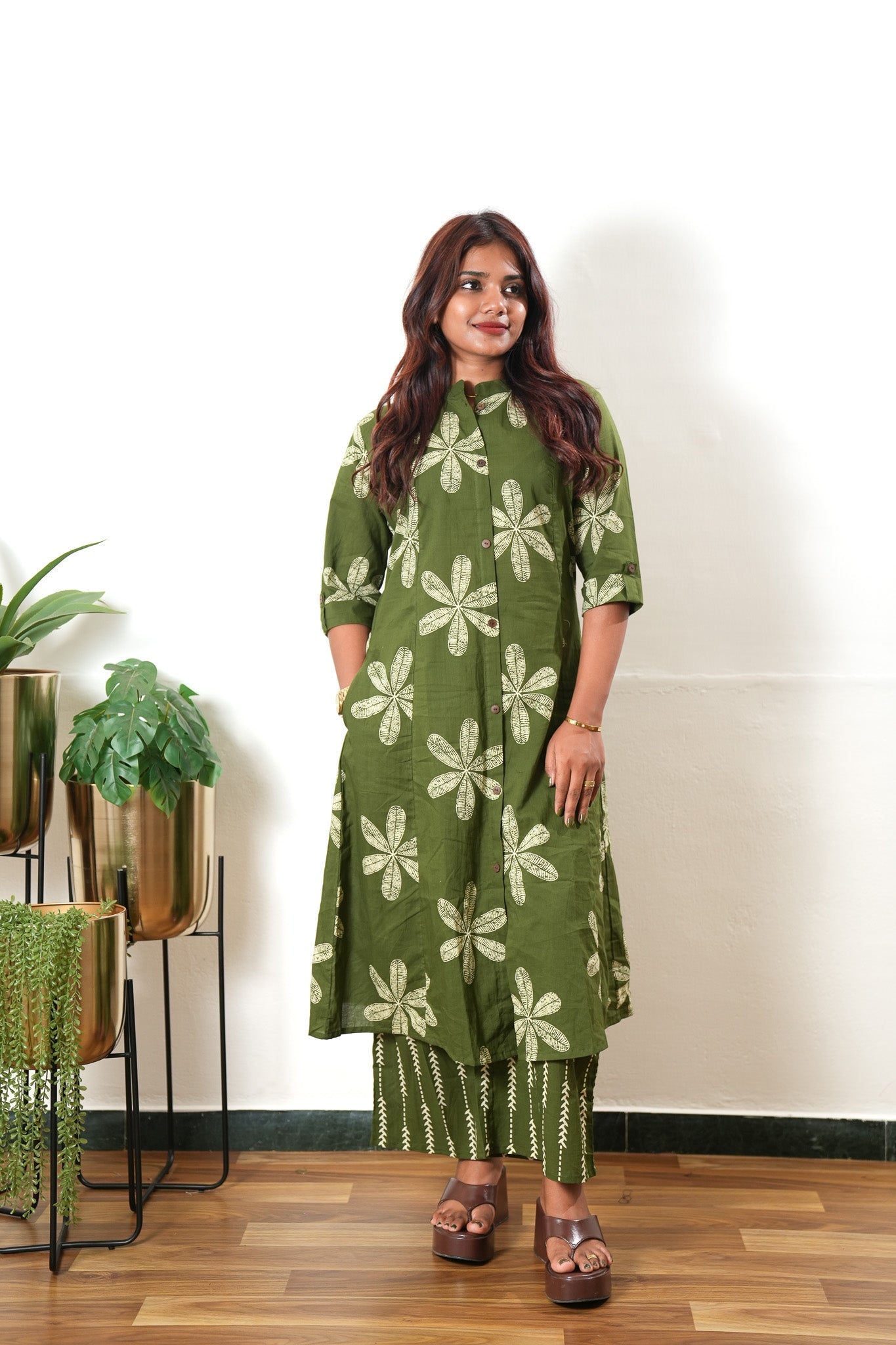 Basil cotton co-ords set