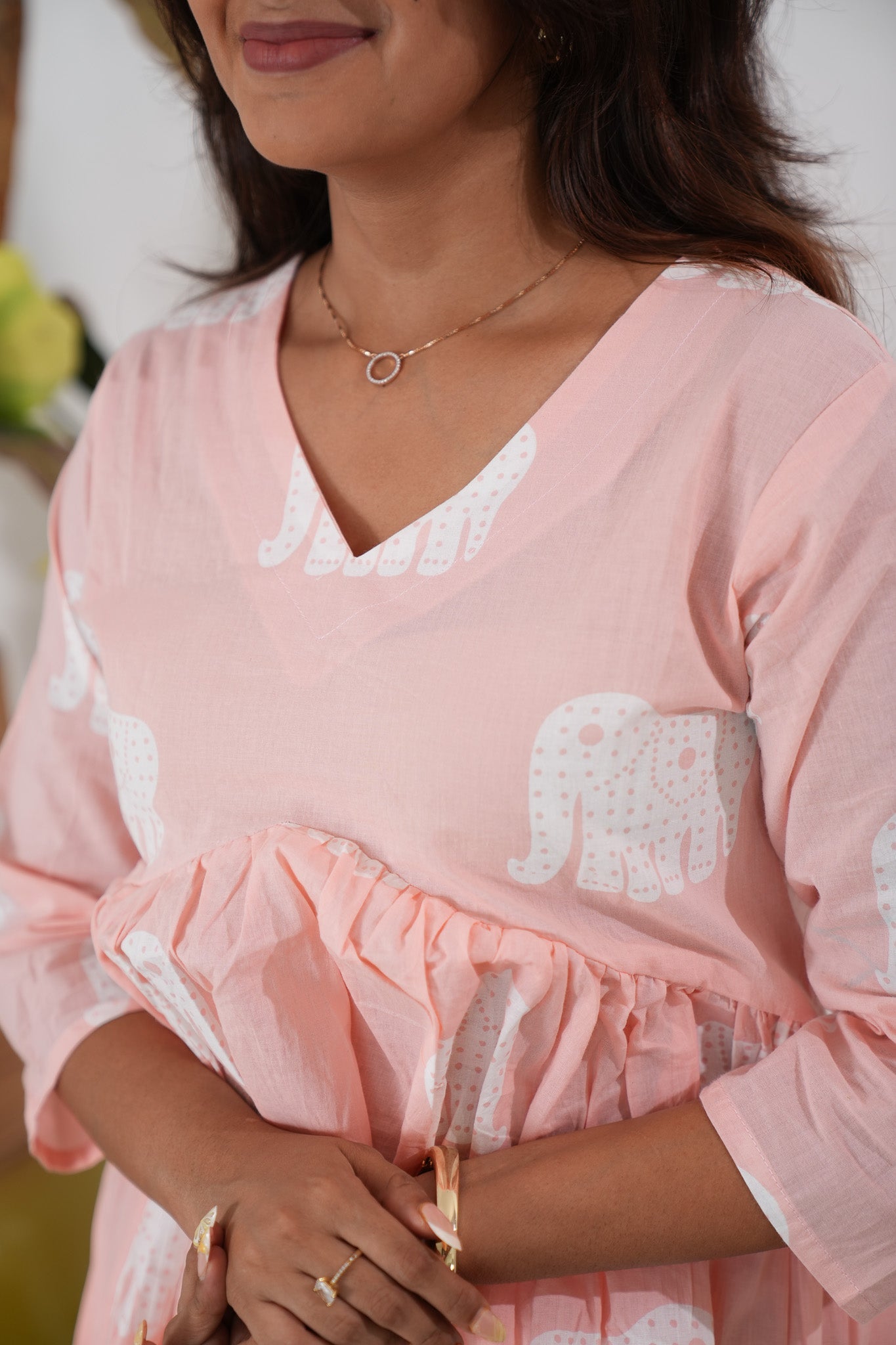 Pink elephant cotton Comfies