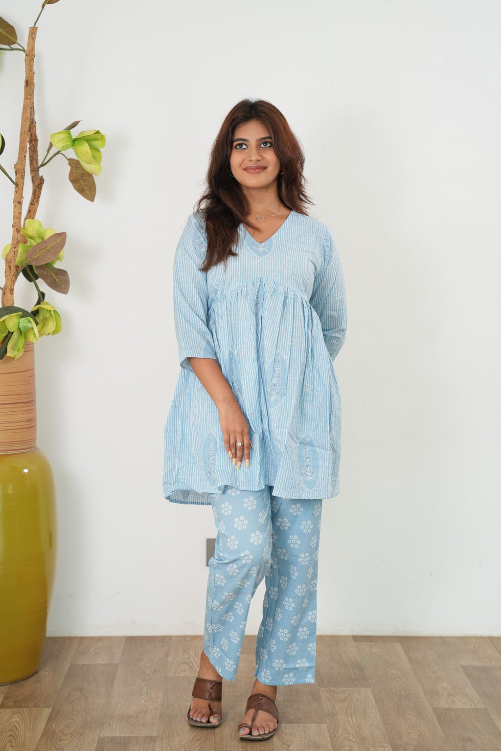 Soft blue cotton Comfies