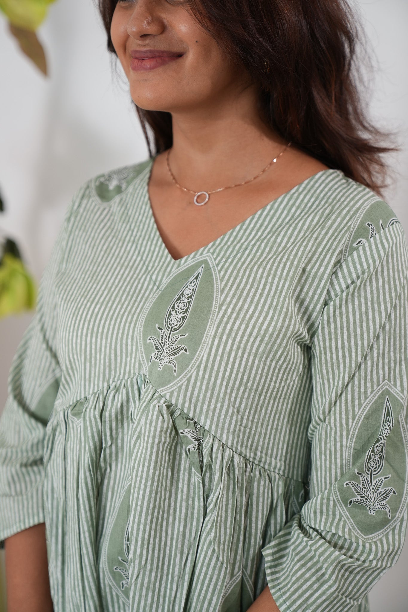 Pastel green cotton Comfies