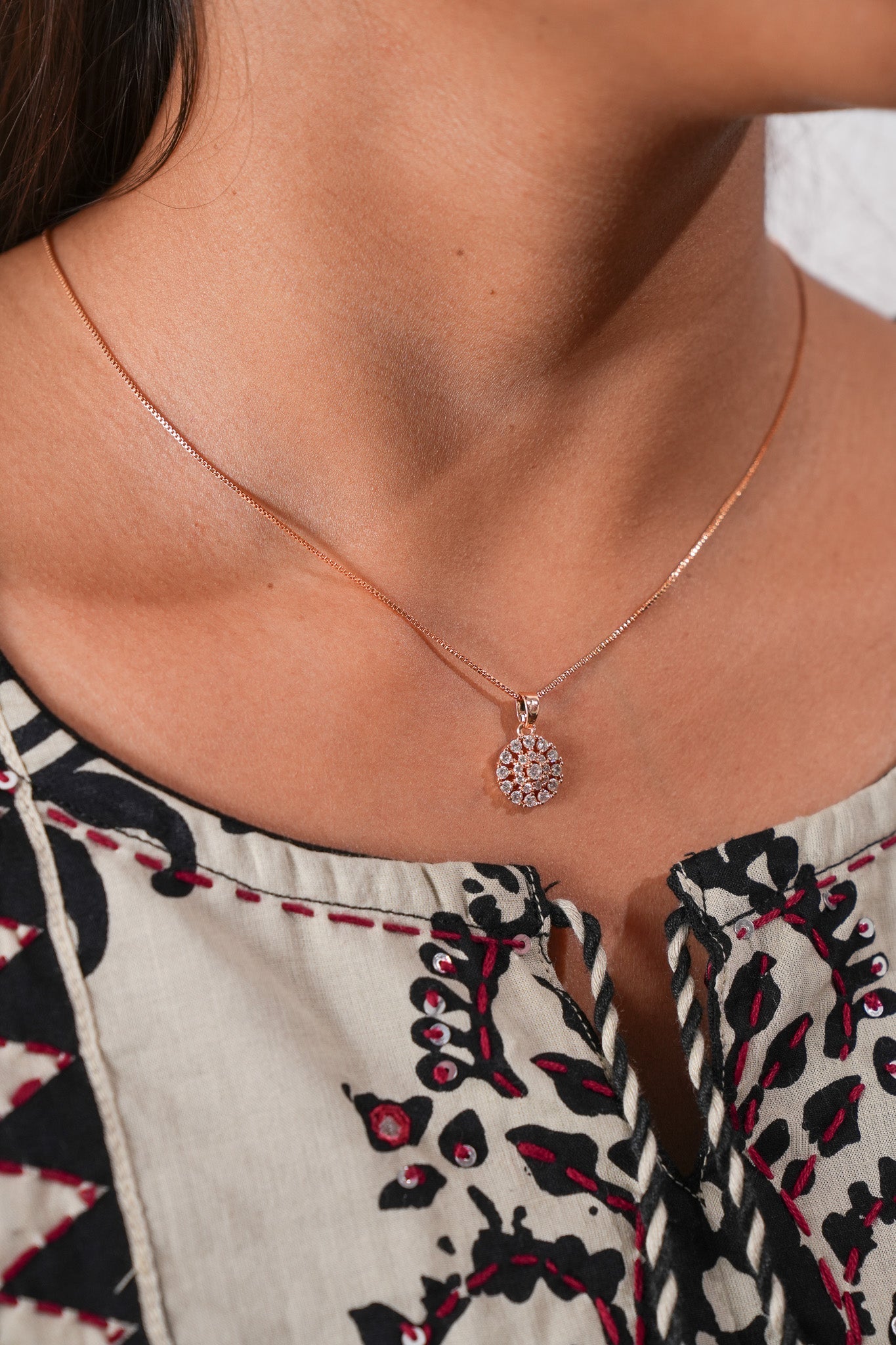 Chain with earring set-5