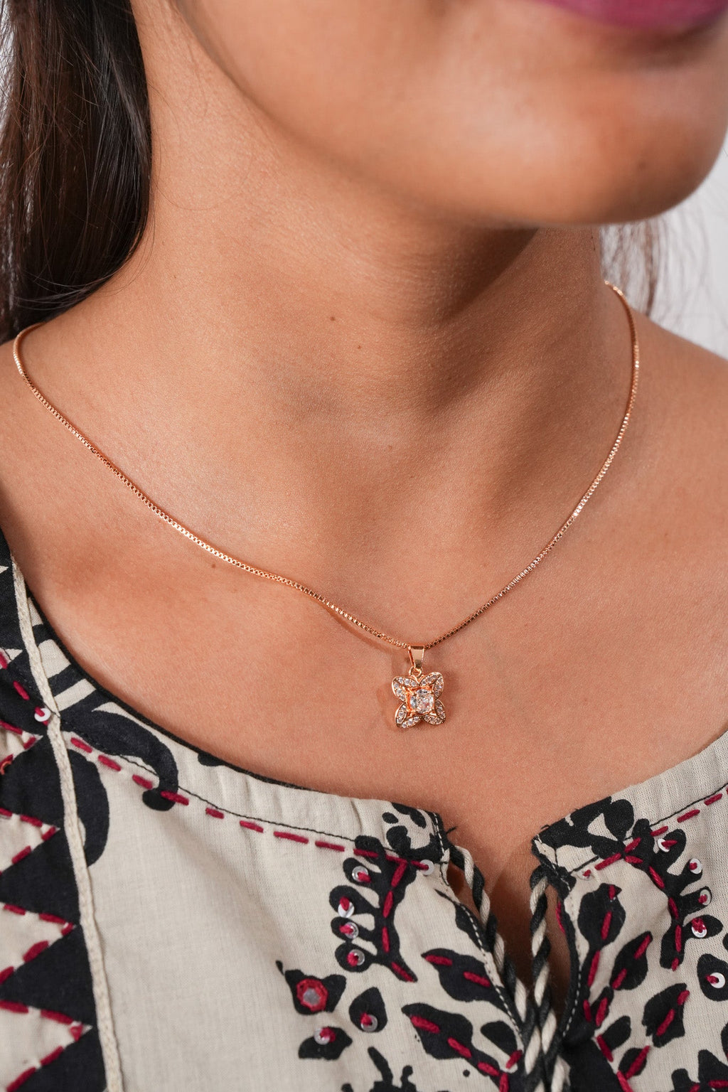 Chain with earring set-4