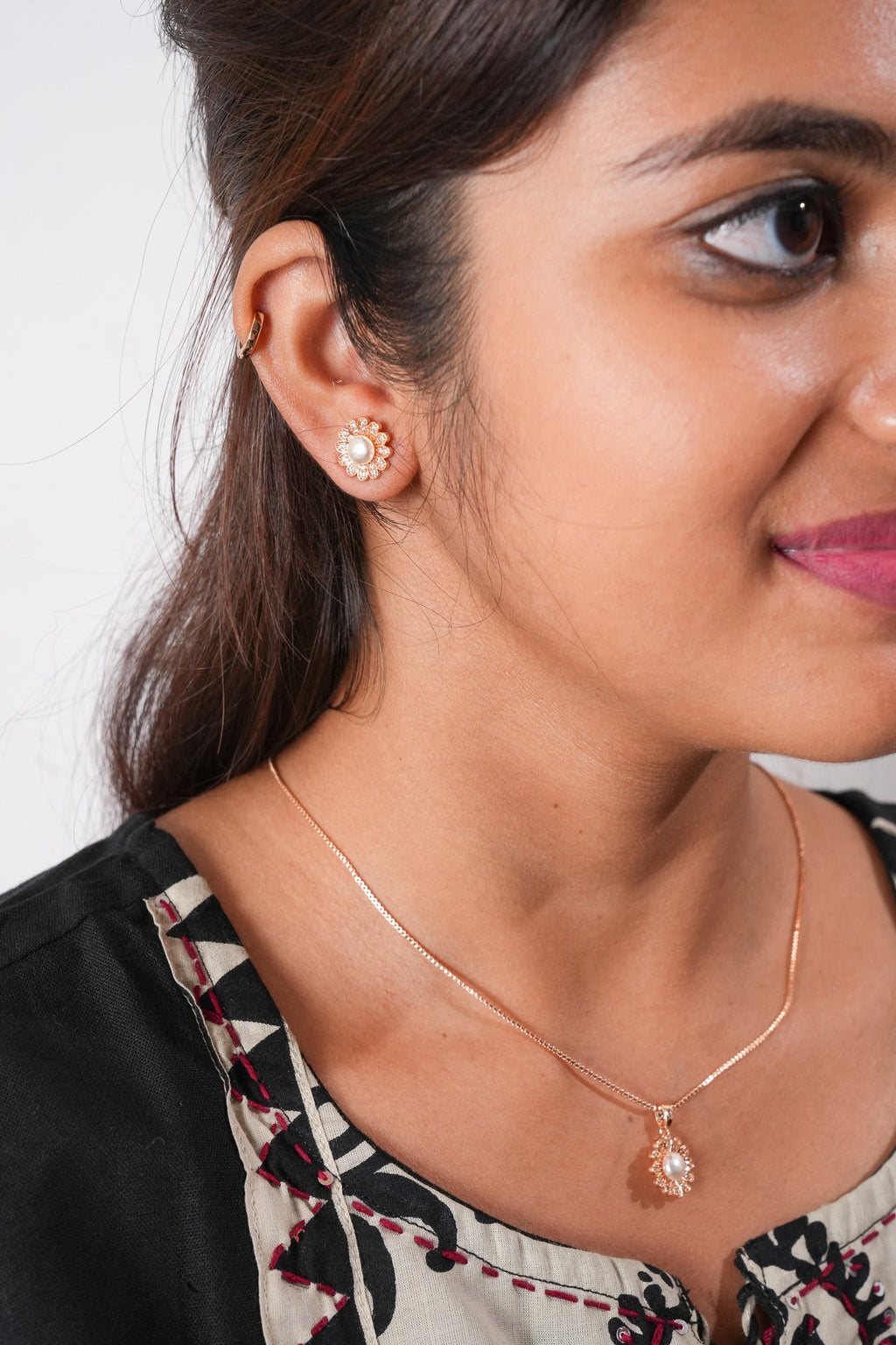 Chain with earring set-3