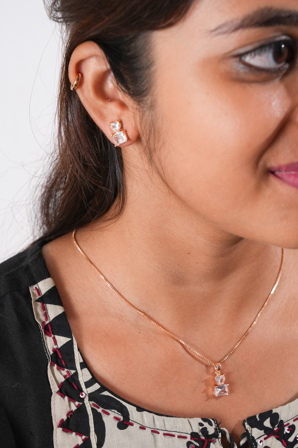 Chain with earring set-2