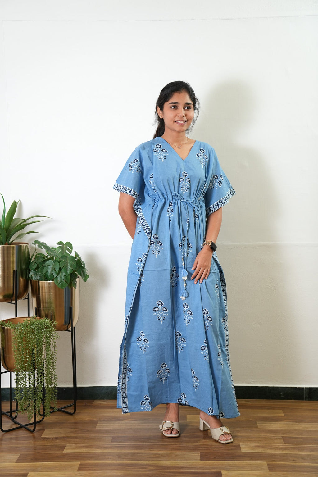 Cloud cotton kaftan