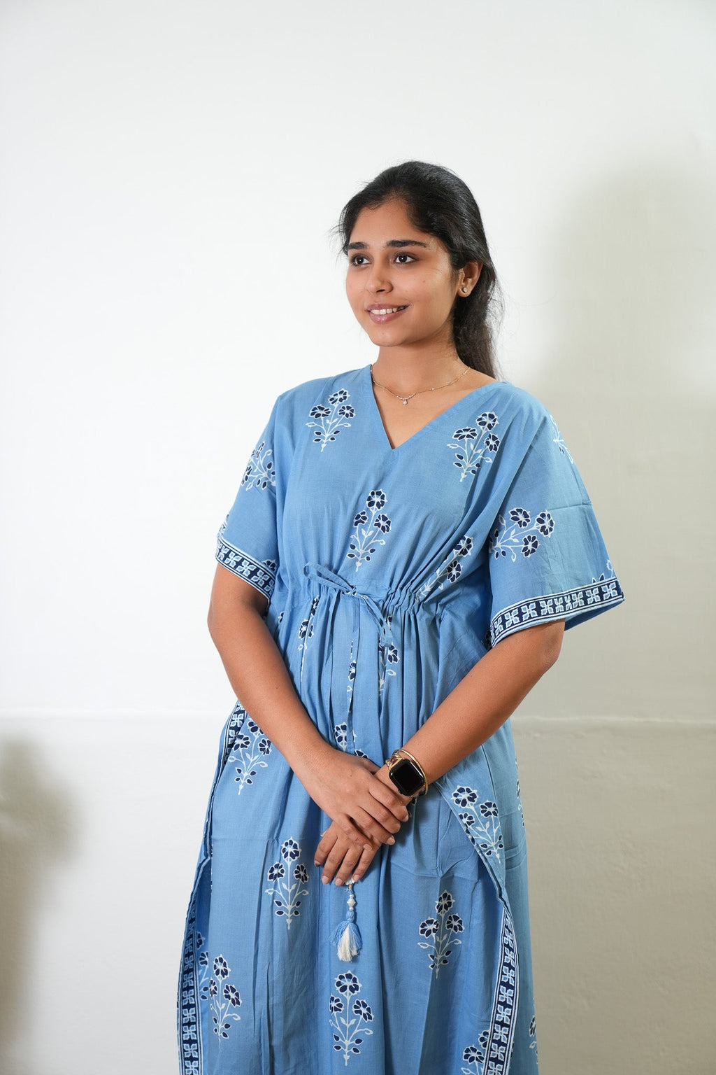 Cloud cotton kaftan